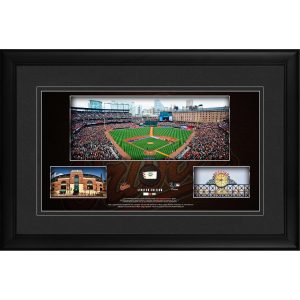 Baltimore Orioles Framed 10" x 18" Stadium Panoramic Collage with a Piece of Game-Used Baseball - Limited Edition of 500