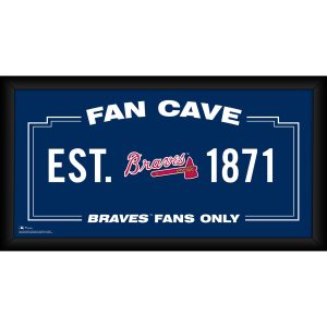 Atlanta Braves Framed 10" x 20" Fan Cave Collage