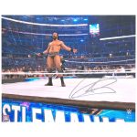 Drew McIntyre Autographed 16" x 20" In The Ring Holding a Sword Photograph