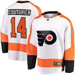 Philadelphia Flyers Fanatics Away Breakaway Jersey - White - Sean Couturier - Mens