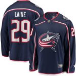 Columbus Blue Jackets Fanatics Home Breakaway Jersey - Navy - Patrik Laine - Mens