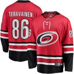 Carolina Hurricanes Fanatics Home Breakaway Jersey - Red - Teuvo Teravainen - Mens