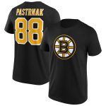 Boston Bruins Iconic Name & Number Graphic T-Shirt - Black - Pastmak 88 - Mens