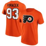 Philadelphia Flyers Iconic Name & Number Graphic T-Shirt - Orange - Voracek 93 - Mens