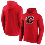 Calgary Flames Iconic Primary Colour Logo Graphic Hoodie - Red - Mens