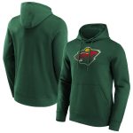 Minnesota Wild Iconic Primary Colour Logo Graphic Hoodie - Dark Green - Mens