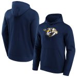 Nashville Predators Iconic Primary Colour Logo Graphic Hoodie - Navy - Mens