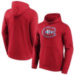 Montreal Canadiens Iconic Primary Colour Logo Graphic Hoodie - Game Red - Mens