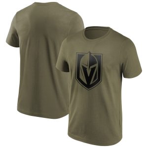 Vegas Golden Knights Iconic Preferred Logo Graphic T-Shirt - Khaki - Mens