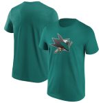 San Jose Sharks Iconic Primary Colour Logo Graphic T-Shirt - Teal - Mens