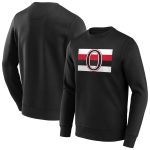 Ottawa Senators True Classics Vintage Graphic Crew Sweatshirt - Black - Mens