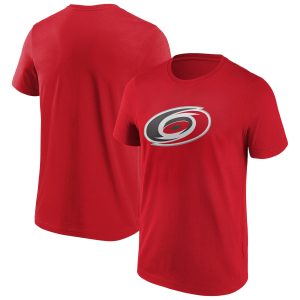 Carolina Hurricanes Iconic Primary Colour Logo Graphic T-Shirt - Red -Mens