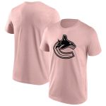 Vancouver Canucks Fashion Colour Logo T-Shirt - Pink - Mens