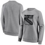 New York Rangers Iconic Mono Logo Graphic Crew Sweatshirt - Sports Grey - Womens