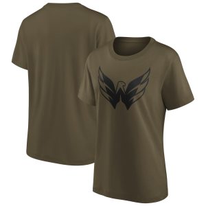 Washington Capitals Iconic Preferred Logo Graphic T-Shirt - Khaki - Womens