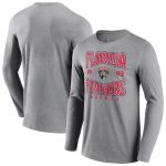 Florida Panthers Wave Off Long Sleeve T-Shirt - Sports Grey - Mens
