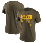 Pittsburgh Penguins Fashion Name & Number T-Shirt - Sidney Crosby 87 - Mens