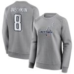 Washington Capitals Name & Number Graphic Crew Sweatshirt - Ovechkin 8 - Womens