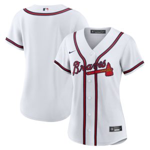 Atlanta Braves Nike Official Replica Home Jersey - Womens