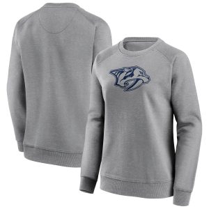 Nashville Predators Mono Logo Graphic Crew Sweatshirt - Female