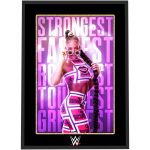 WWE Bianca Belair Strongest Graphic Poster - Framed A3