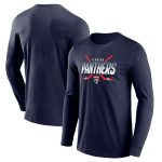 Florida Panthers Iconic Crossed Stick Graphic Long Sleeve T-Shirt - Mens