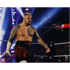 Solo Sikoa WWE Autographed 16″ x 20″ Standing In The Ring Photograph Solo Sikoa WWE Autographed 16" x 20" Standing In The Ring Photograph