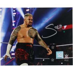 Solo Sikoa WWE Autographed 8″ x 10″ Standing In Ring Photograph Solo Sikoa WWE Autographed 8" x 10" Standing In Ring Photograph
