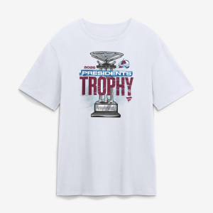 Men's Fanatics  White Colorado Avalanche 2026 Presidents' Trophy Winner T-Shirt
