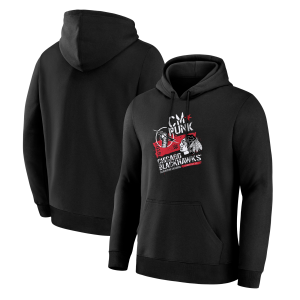 Men's Fanatics Black CM Punk x Chicago Blackhawks Elimination Chamber 2026 Hoodie