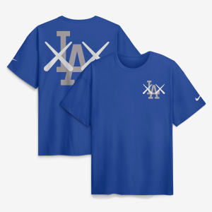 Men's Nike x KAWS Royal Los Angeles Dodgers Elevated Max90 T-Shirt