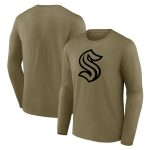 Seattle Kraken Mono Logo Graphic Long Sleeve T-Shirt - Mens