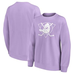 Anaheim Ducks Mono Logo Graphic Oversized Crew Sweatshirt - Womens