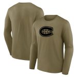 Montreal Canadiens Mono Logo Graphic Long Sleeve T-Shirt - Mens