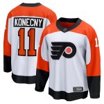 Philadelphia Flyers Fanatics Replica Away Jersey - White - Travis Konecny - Mens