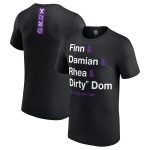 WWE The Judgment Day Names List T-Shirt - Black - Mens
