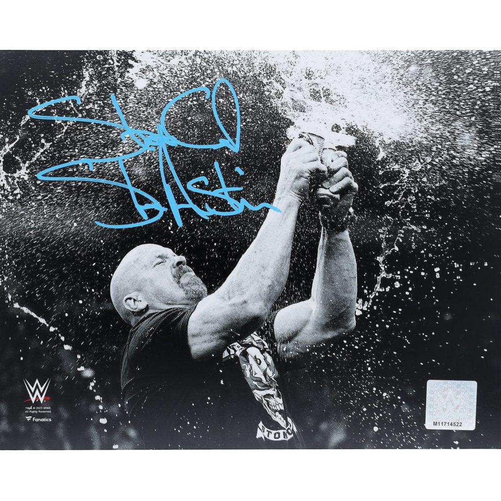 “Stone Cold” Steve Austin WWE Autographed 8” x 10” Beer Splash Photo "Stone Cold" Steve Austin WWE Autographed 8'' x 10'' Beer Splash Photo