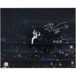 Shawn Michaels WWE Autographed 16" x 20" WrestleMania 12 Entrance Zipline Photograph