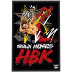 WWE Shawn Michaels HBK Poster - Framed A3