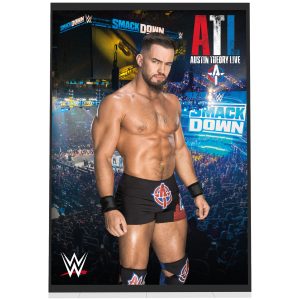 WWE Austin Theory Crowd Poster – Framed A3 WWE Austin Theory Crowd Poster - Framed A3