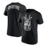 WWE Drew McIntyre Dragon Flames Black & White T-Shirt - Black - Mens