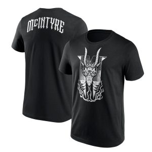 WWE Drew McIntyre Dragon Flames Black & White T-Shirt – Black – Mens WWE Drew McIntyre Dragon Flames Black & White T-Shirt - Black - Mens