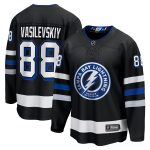 Tampa Bay Lightning Fanatics Replica Alternate Breakaway Jersey - Black - Andrei Vasilevskiy - Mens