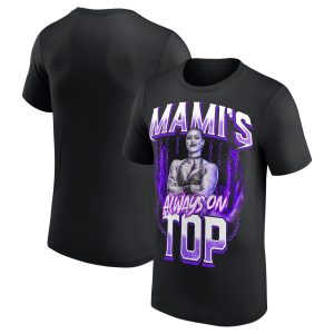 WWE Rhea Ripley Mami's Always On Top T-Shirt - Black - Mens