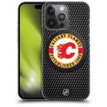 Calgary Flames NHL Puck Texture Graphic Phone Case - iPhone
