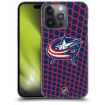 Columbus Blue Jackets NHL Net Pattern Graphic Phone Case - iPhone
