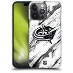 Columbus Blue Jackets NHL Marble Pattern Graphic Phone Case - iPhone