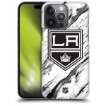 Los Angeles Kings NHL Marble Pattern Graphic Phone Case - iPhone