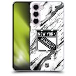 New York Rangers NHL Marble Pattern Graphic Phone Case - Samsung