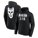 WWE Stone Cold Steve Austin 3:16 Retro Hoodie - Black - Mens